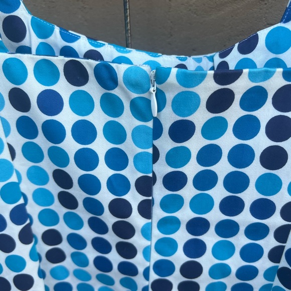 **** SOLD **** Calvin Klein Polka Dot Sleeveless Dress Size 6 - Picture 4 of 4
